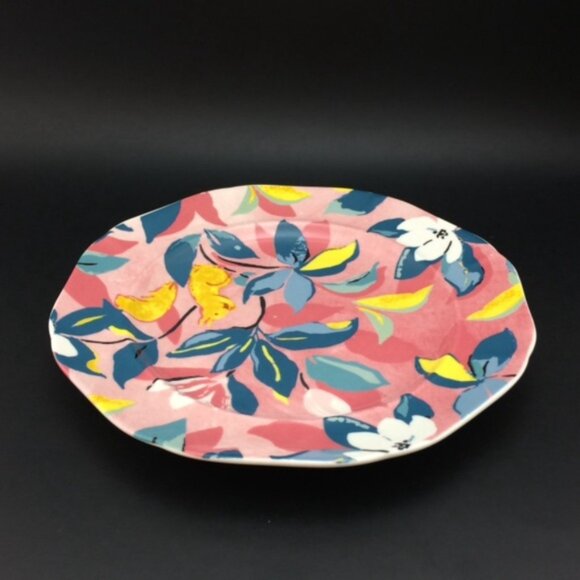 Paule Marrot Anthropologie Dessert Plate Pink Squirrel Retired DAMAGED 8" - Picture 6 of 15